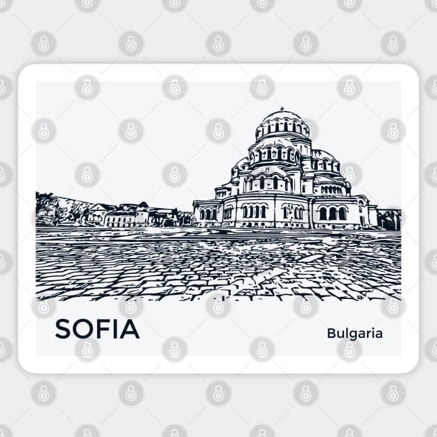 Sofia Bulgaria Magnet by Lakeric